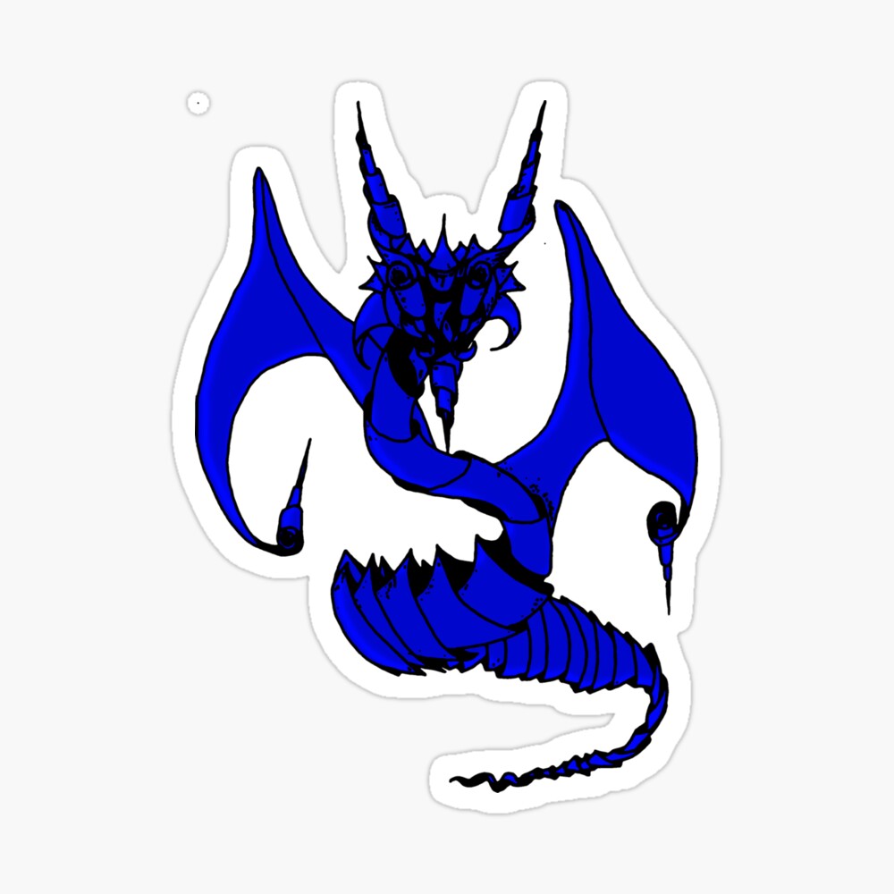 Blue Origami Sticker by Lily Blaze