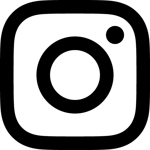 Instagram logo black and white